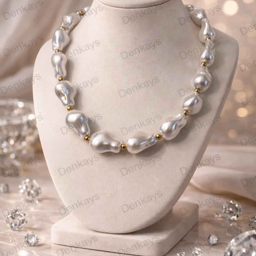 Denise Multilayered Minimalist Statement Choker Necklace Nice Gift for Women